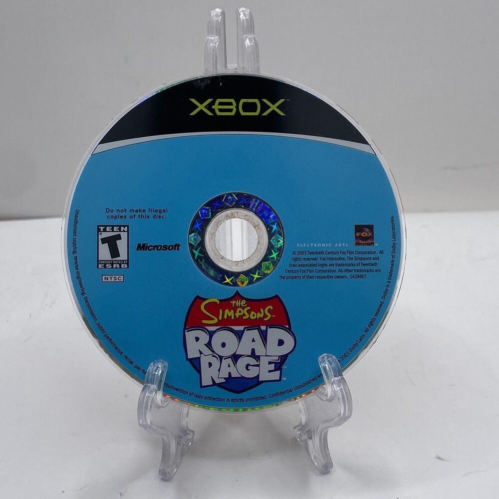 The Simpsons Road Rage (Microsoft Xbox, 2001) Video Game Disc Only